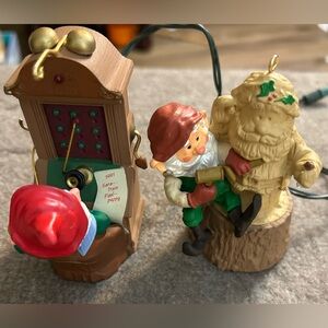 Hallmark 1990 The Ornament Shop 1991 North Pole Telephone Company Phone Operator